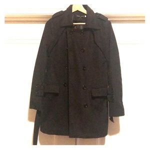 Layered Trench Coat (black)